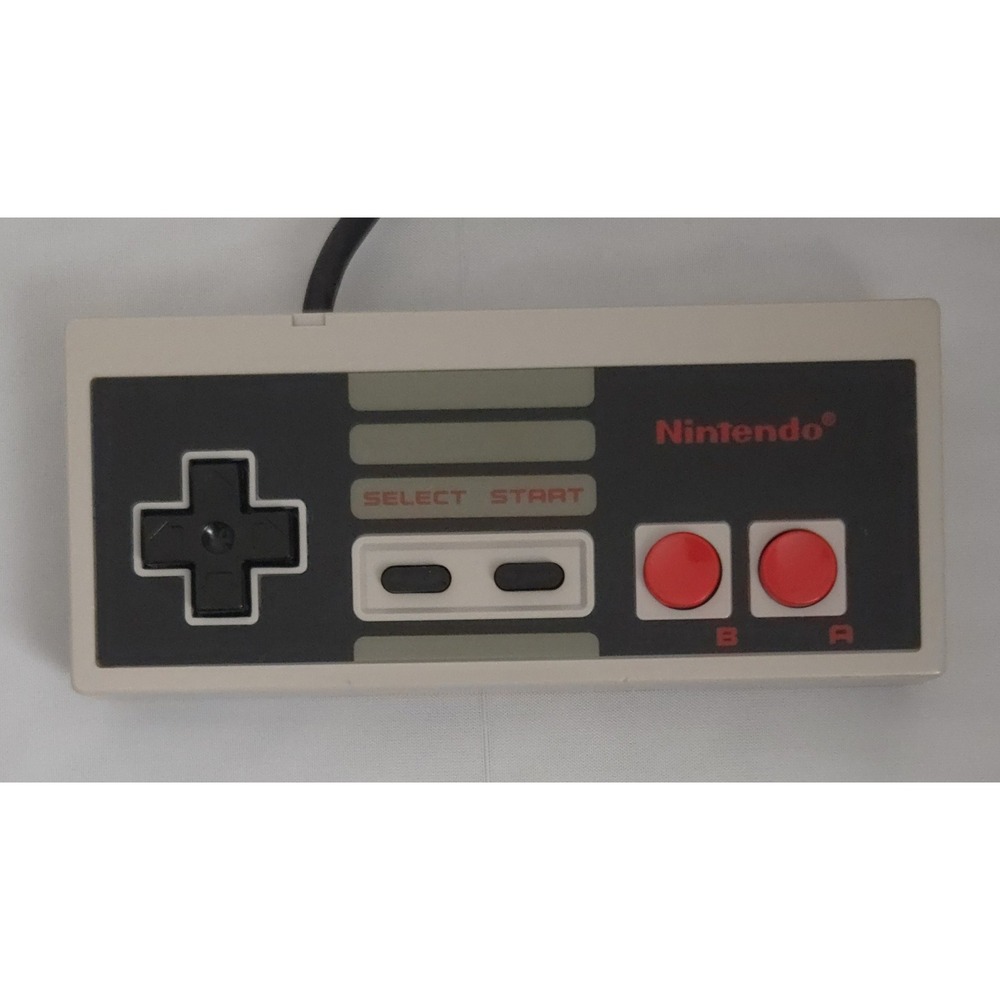 Nintendo NES-004 Controller Wired Gamepad Gray - Authentic‎ Tested & Clean!